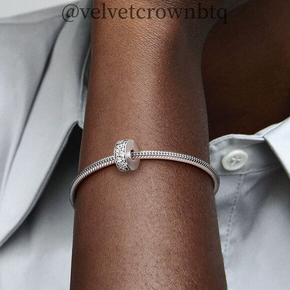 Pandora Clear Pavé Clip Charm - Picture 5 of 6